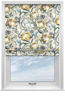 Ophelia, Mustard - Roman Blind